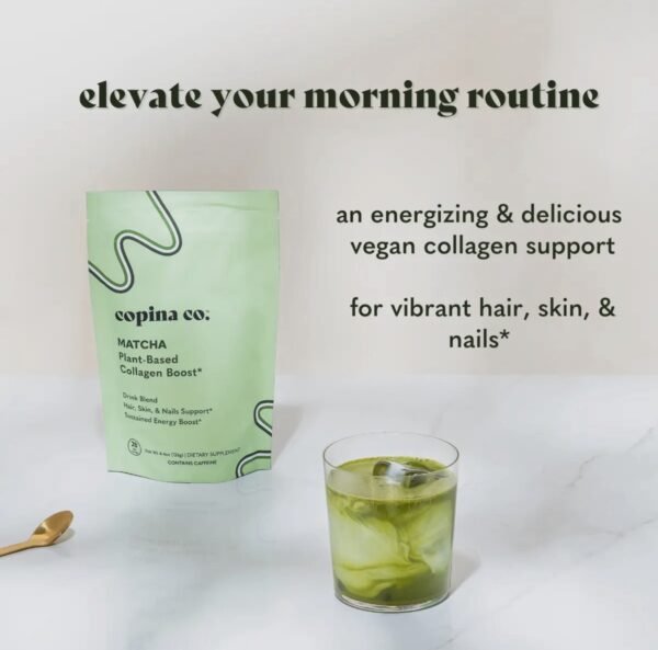Matcha Vegan Collagen Boost Latte Blend - Image 2